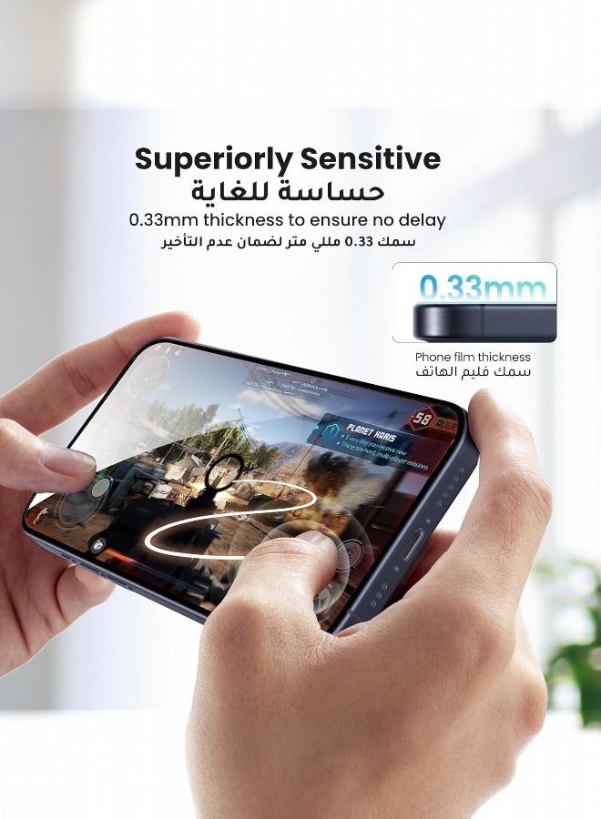 screen protector for iPhone 11, against fingerprints, anti-breakage and anti-scratch, with high clarity, maximum protection for the screen from scratches and breakage. - Image 3